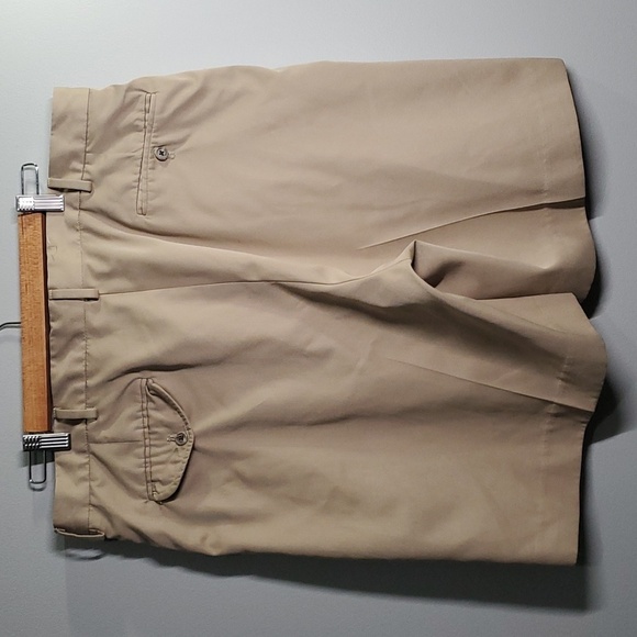 Polo Golf Ralph Lauren shorts men's size 38 tan pleated 8" inseam - Picture 2 of 11